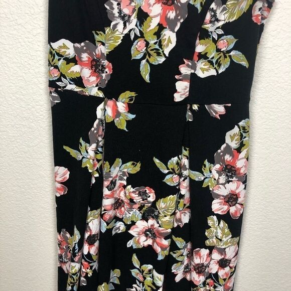 TORRID Floral Print Ponte‎ Pleated Skater Dress - Picture 6 of 12